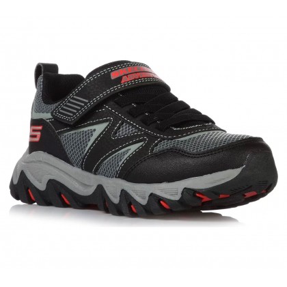 Skechers Kid's Rugged Ranger Shoes - حذاء سكيتشرز  روجد رانجر للأطفال لون أسود ورمادي