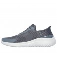 Skechers Men's Slip-ins: Bounder 2.0 - Emerged Shoes - حذاء سكيتشرز  سليب انس:باوندر 2.0 اميرجد للرجال لون رمادي نعل أبيض