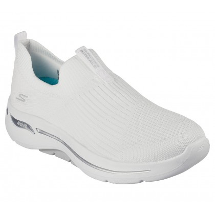 Skechers Women's GOwalk Arch Fit -Iconic Shoes - حذاء سكيتشرز جو ووك ارش فيت -ايكونك للنساء لون أبيض