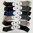 جوارب 2way متوسطة الطول عدد 6 أزواج للجنسين بألوان متعددة قطن 100%- 2way Cushioned Low Cut Socks