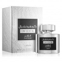 عطر كونفيدنشال بلاتينيوم من لطافة للجنسين سعة 100 مل – Confidential Platinum By Lattafa for Unisex 100 ML