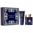 طقم ديلان بلو من فيرزاتشي للرجال (3 قطع)- Versace Dylan Blue Homme Eau de Toilette By Versace 100ml (3 Pies) Set