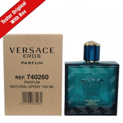 عطر تستر ايروس بيرفام من فيرزاتشي للرجال سعة 100 مل - Test New Eros Parfum Spray By Versace For Men 100ml