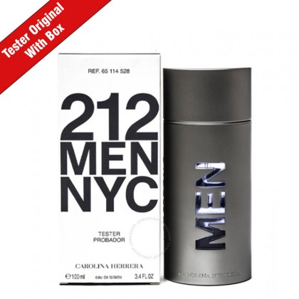 عطر تستر 212 ان واي سي من كارولينا هيريرا للرجال سعة 100 مل - New Tester 212NYC Men EDT By Carolina Herrera For Men 100ml