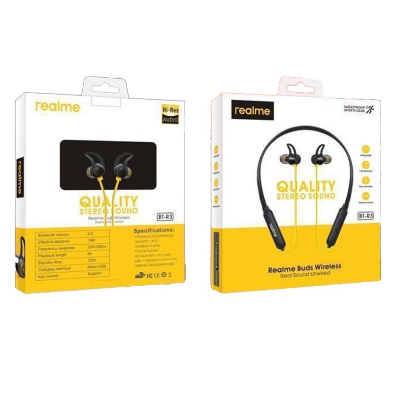سماعة لاسلكية ريل مي حول الرقبة Realme Buds BT-R3 Wireless - Main Image