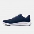 Under Armour Men's Charged Pursuit 3 Big Logo Shoes - حذاء أندر آرمر تشارجد بيرسيت 3 بيج لوجو للرجال لون كحلي ونعل أبيض