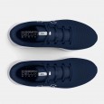 Under Armour Men's Charged Pursuit 3 Big Logo Shoes - حذاء أندر آرمر تشارجد بيرسيت 3 بيج لوجو للرجال لون كحلي ونعل أبيض