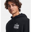 هودي أندر آرمر بروجكت روك رايفال فليس للرجال لون أسود- Under Armour Men's Project Rock Rival Fleece Hoodie