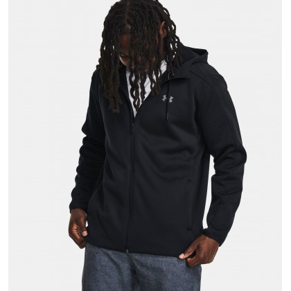 جاكيت أندر آرمر اسينشال للرجال لون أسود- Under Armour Men's Essential Swacket