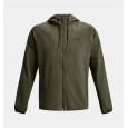 جاكيت وسترة أندر آرمر ستريتش ووفن للرجال لون زيتي- Under Armour Men's Stretch Woven Windbreaker