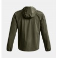 جاكيت وسترة أندر آرمر ستريتش ووفن للرجال لون زيتي- Under Armour Men's Stretch Woven Windbreaker