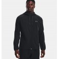 جاكيت وسترة أندر آرمر ستريتش ووفن للرجال لون أسود- Under Armour Men's Stretch Woven Windbreaker