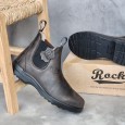 حذاء روك بسطار بدون أربطة موشح لون زيتي للرجال - Men’s Rock Shoes RX 555 Oily