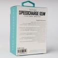 عظمة (محول) شاحن سريع بقوة 65 واط لون أبيض- 9PRO Speedcharge 65W PD FAST CHARGE