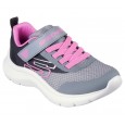 حذاء سكيتشرز سكيتش فاست للأطفال لون رمادي وبنفسجي-Skechers Kids" Skech Fast para Niña Shoes