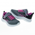 حذاء سكيتشرز سكيتش فاست للأطفال لون رمادي وبنفسجي-Skechers Kids" Skech Fast Shoes