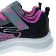 حذاء سكيتشرز سكيتش فاست للأطفال لون رمادي وبنفسجي-Skechers Kids" Skech Fast Shoes