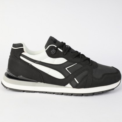 حذاء ديادورا إليراز للرجال لون أسود وأبيض ونعل أبيض - Diadora Men's Eliraz Shoes