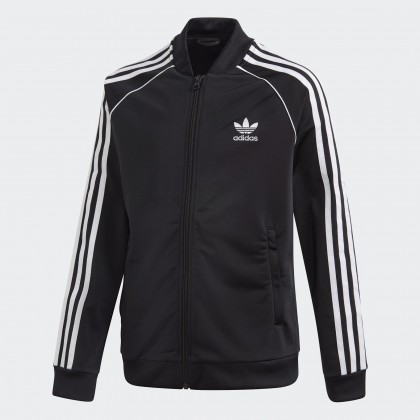 جاكيت اديداس سوبر ستار للجنسين للأطفال لون أسود-adidas Unisex Kids' Superstar Track Jacket-Black