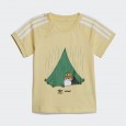 طقم اديداس اكس مومن للأطفال لون أصفر-adidas Kids' Originals x Moomin Shorts and Tee Set - Yellow