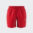 شورت اديداس ادي كلر ثلاث خطوط للرجال لون أحمر-adidas Mens' Originals Adicolor 3-Stripes Swim Shorts - Red