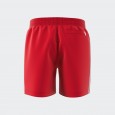 شورت اديداس ادي كلر ثلاث خطوط للرجال لون أحمر-adidas Mens' Originals Adicolor 3-Stripes Swim Shorts - Red