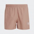 شورت اديداس ادي كلر ثلاث خطوط للرجال لون بني فاتح -adidas Mens' Originals Adicolor 3-Stripes Swim Shorts - Brown