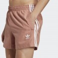 شورت اديداس ادي كلر ثلاث خطوط للرجال لون بني فاتح -adidas Mens' Originals Adicolor 3-Stripes Swim Shorts - Brown