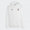 هودي اديداس ريال مدريد للرجال لون أبيض-adidas Mens' Real Madrid Essentials Trefoil Hoodie - White