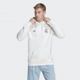 هودي اديداس ريال مدريد للرجال لون أبيض-adidas Mens' Real Madrid Essentials Trefoil Hoodie - White