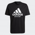 تيشيرت اديداس سكوسر للرجال لون أسود-adidas Men's Soccer Logo Tee - Black