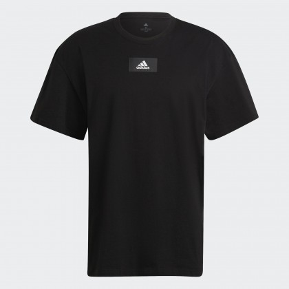 تيشيرت اديداس اسينشيال للرجال لون أسود-adidas Mens' Essentials FeelVivid Drop Shoulder Tee - Black