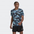 تيشيرت اديداس رن ايكون 3 للرجال متعدد الألوان-adidas Men's Run Icons 3-Bar Allover Print Running Tee - Multicolor