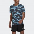 تيشيرت اديداس رن ايكون 3 للرجال متعدد الألوان-adidas Men's Run Icons 3-Bar Allover Print Running Tee - Multicolor