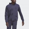 هودي اديداس للرجال لون كحلي-adidas Mens AEROREADY Yoga Full-zip Hoody-Navy