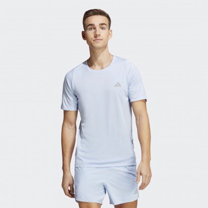 تيشيرت اديداس رن ايكونز ٣ للرجال لون أزرق- adidas Mens' RUN ICONS 3 STRIPES TEE - Blue