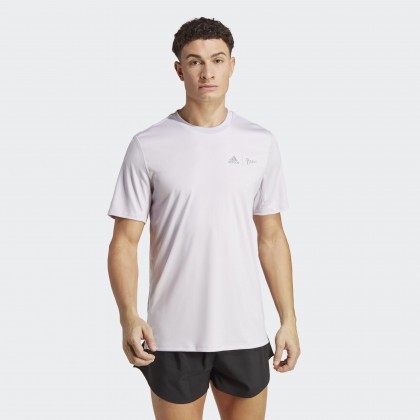 تيشيرت اديداس اكس بارلي للرجال لون بنفسجي فاتح- adidas Mens' x Parley Running Tee - Purple -