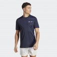 تيشيرت اديداس اكس بارلي للرجال لون أزرق غامق- adidas Mens' x Parley Running Tee - Blue-