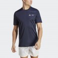 تيشيرت اديداس اكس بارلي للرجال لون أزرق غامق- adidas Mens' x Parley Running Tee - Blue-