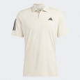 تيشيرت اديداس بولو ثلاث خطوط للرجال لون بيج- adidas Mens' 3-Stripes Polo T-Shirt- Beige