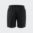 شورت اديداس اورجينال اديكلر ثلاث خطوط للرجال لون أسود- adidas Mens' Originals Adicolor 3-Stripes Swim Shorts - Black