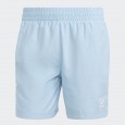 شورت اديداس اسينشيال سويلد للرجال لون أزرق- adidas Mens' Adicolor Essentials Solid Swim Shorts - Blue