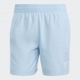 شورت اديداس اسينشيال سويلد للرجال لون أزرق- adidas Mens' Adicolor Essentials Solid Swim Shorts - Blue