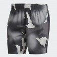 شورت اديداس كامبو اول اوفر برينت للرجال لون أسود وأبيض- adidas Mens' Camo All Over Print Swim Shorts