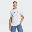 تيشيرت اديداس ريال مدريد جرافيك للرجال لون أبيض- adidas Mens' Real Madrid Graphic Tee - White