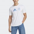 تيشيرت اديداس ريال مدريد جرافيك للرجال لون أبيض- adidas Mens' Real Madrid Graphic Tee - White