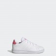 صندل اديداس ادفانتج لايف ستايل كورت للأطفال لون أبيض-adidas Kids' Advantage Lifestyle Court Lace Shoes - White