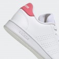 صندل اديداس ادفانتج لايف ستايل كورت للأطفال لون أبيض-adidas Kids' Advantage Lifestyle Court Lace Shoes - White