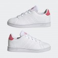 صندل اديداس ادفانتج لايف ستايل كورت للأطفال لون أبيض-adidas Kids' Advantage Lifestyle Court Lace Shoes - White