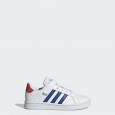 حذاء اديداس جراند كورت للأطفال لون أبيض-adidas Kids' Grand Court Shoes - White